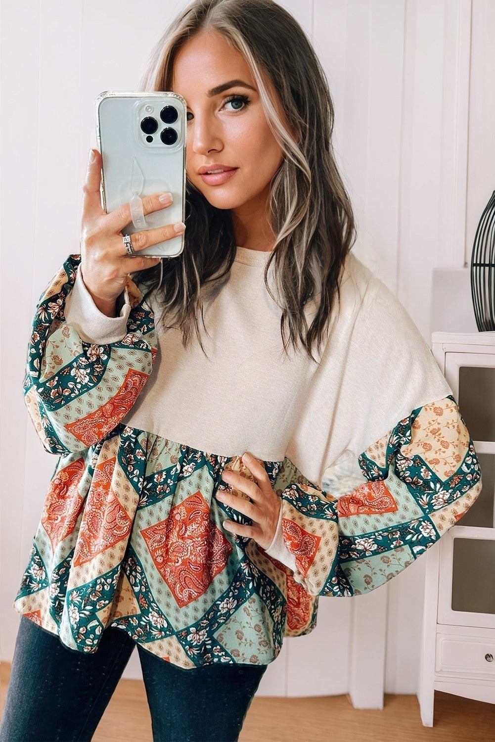 Paisley Patchwork Top